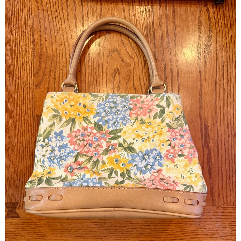 Relic Floral Tapestry Satchel Women Small Multicolor Canvas Handbag Summer